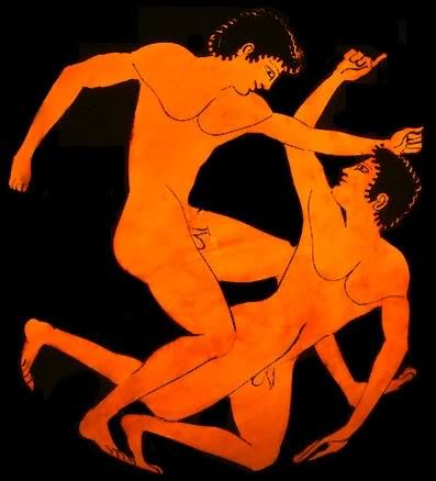 Ancient Olympics Wrestling