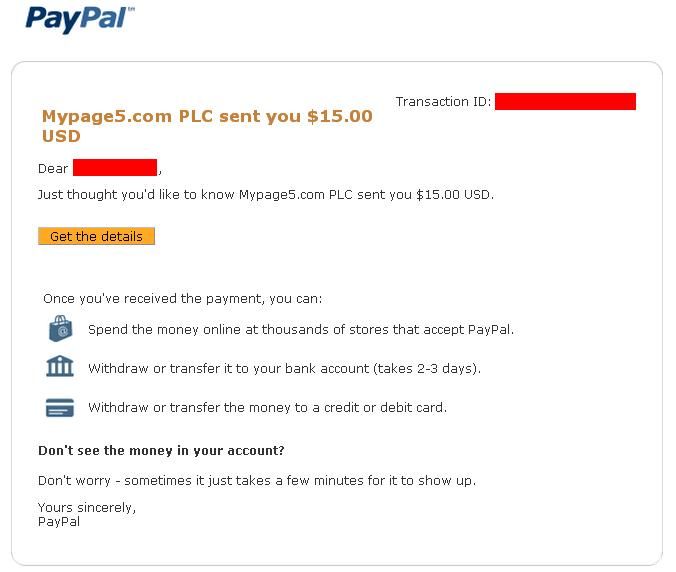 mypage5 payment