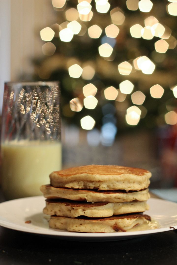  eggnog pancakes