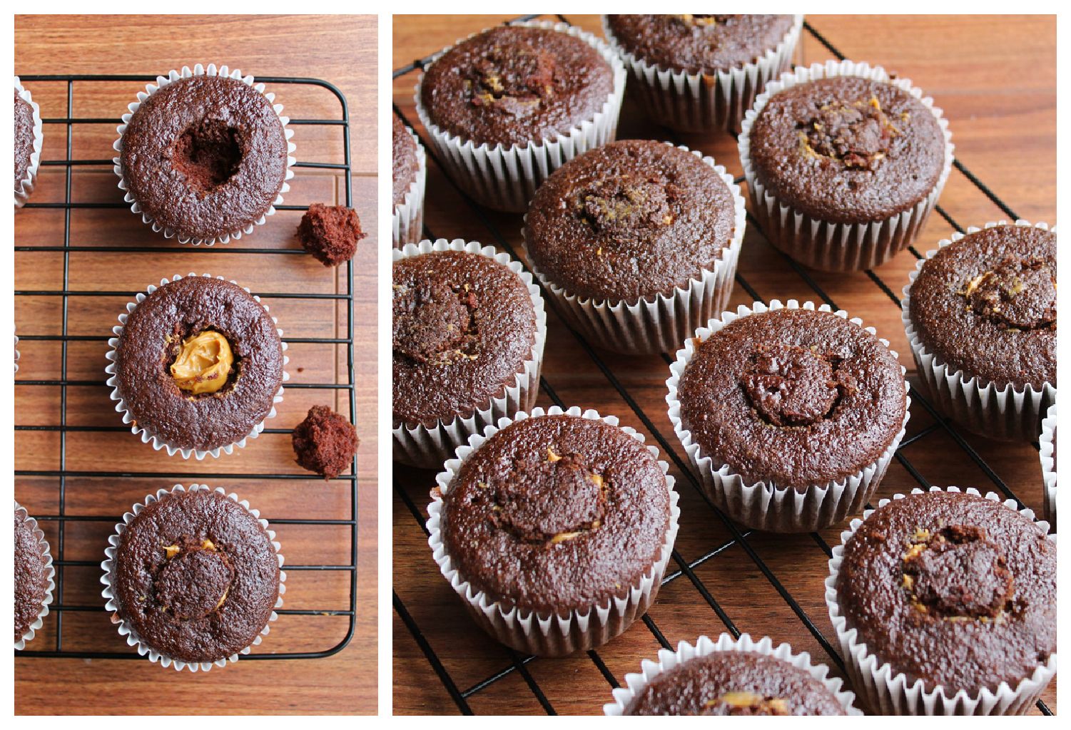  Filling Biscoff Chocolate Cupcakes