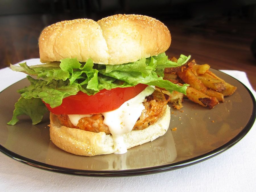 Buffalo Chicken Burgers