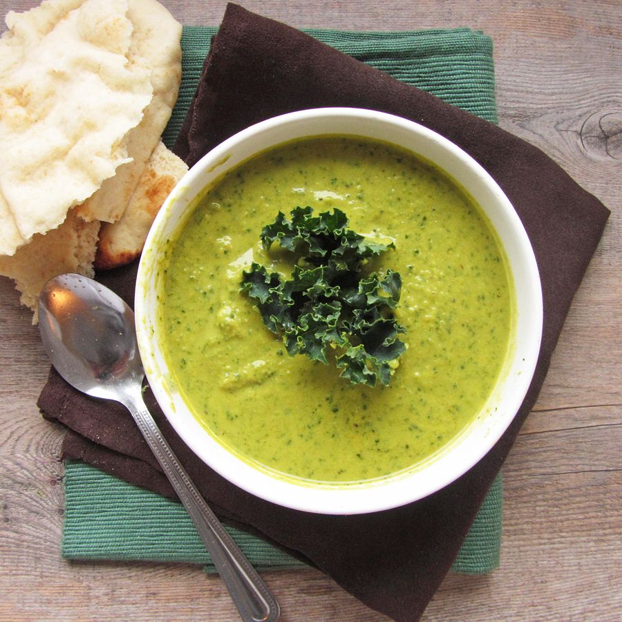 Curried Chickpea & Kale Soup