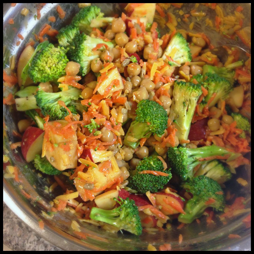 broccoli chickpea salad