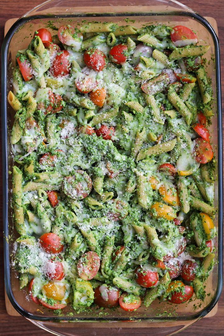 baked pesto penne