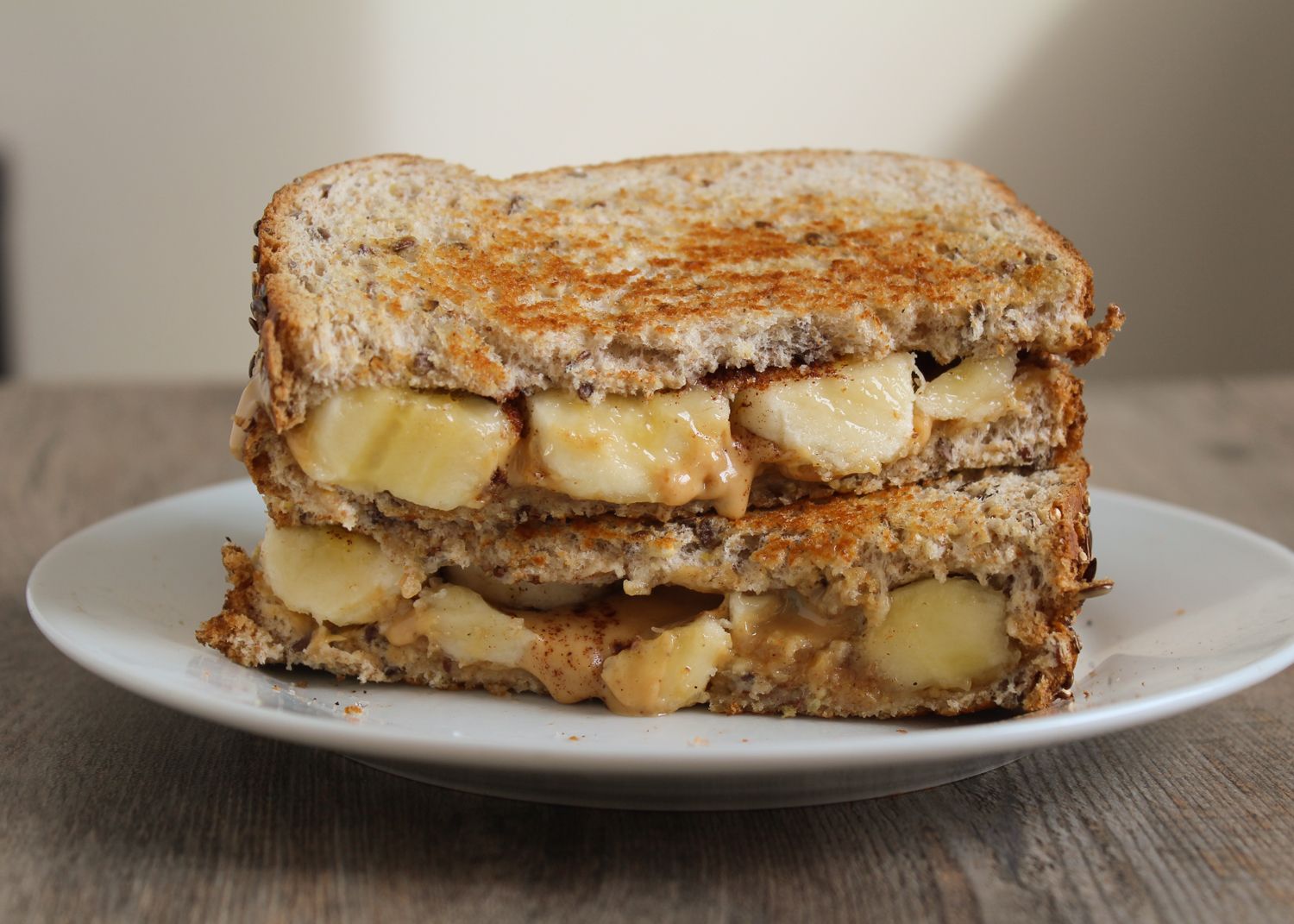 grilled peanut butter and banana sandwich