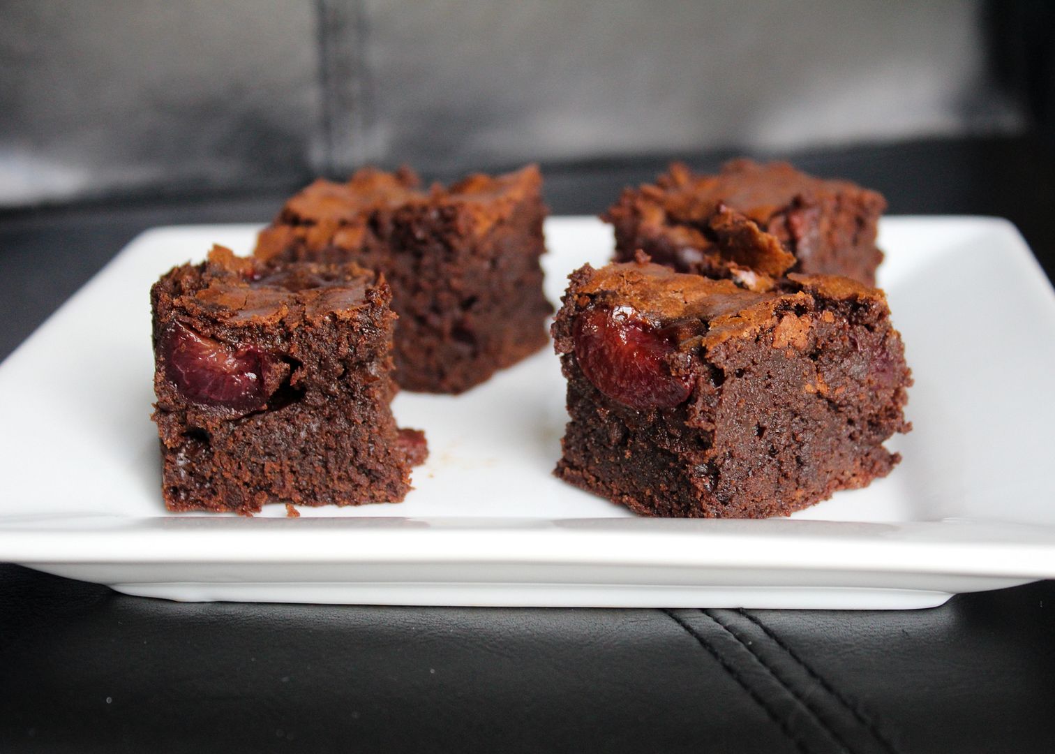 roasted cherry brownies