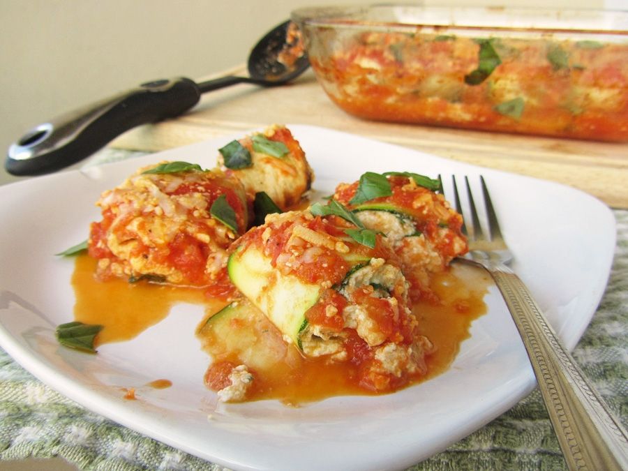 Eggplant and Zucchini Involtini