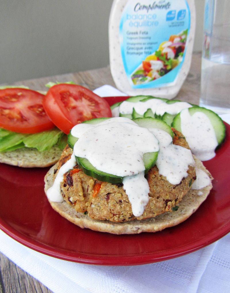 Mediterranean Quinoa Burgers