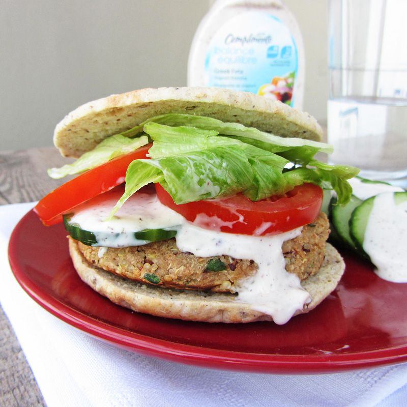 Mediterranean Quinoa Burgers