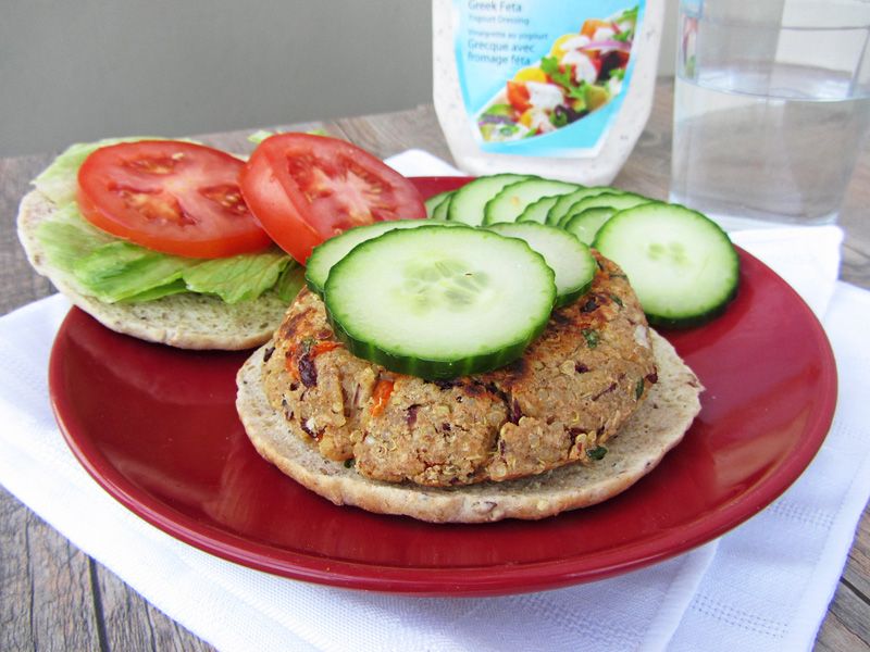 Mediterranean Quinoa Burgers