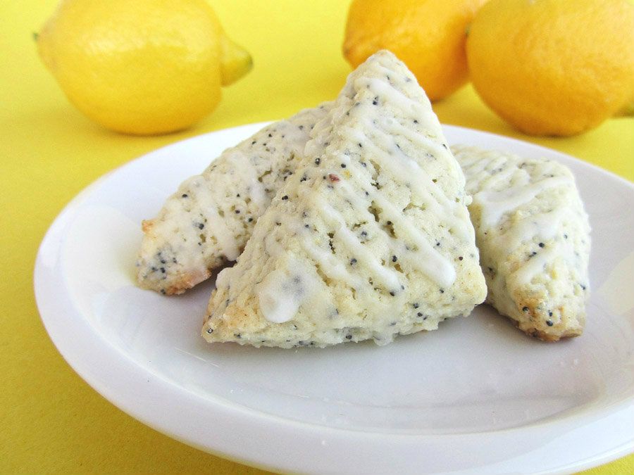 Mini Lemon Poppyseed Scones