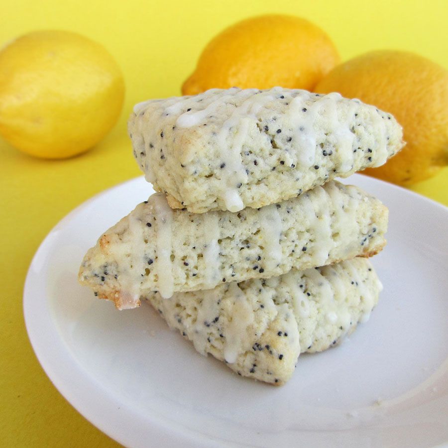 Mini Lemon Poppyseed Scones