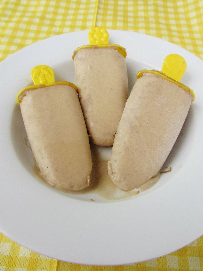 Peanut Butter Banana Popsicles