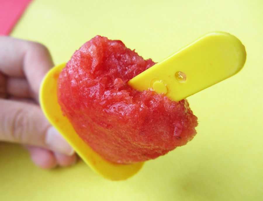 Strawberry Pineapple Lime Popsicles