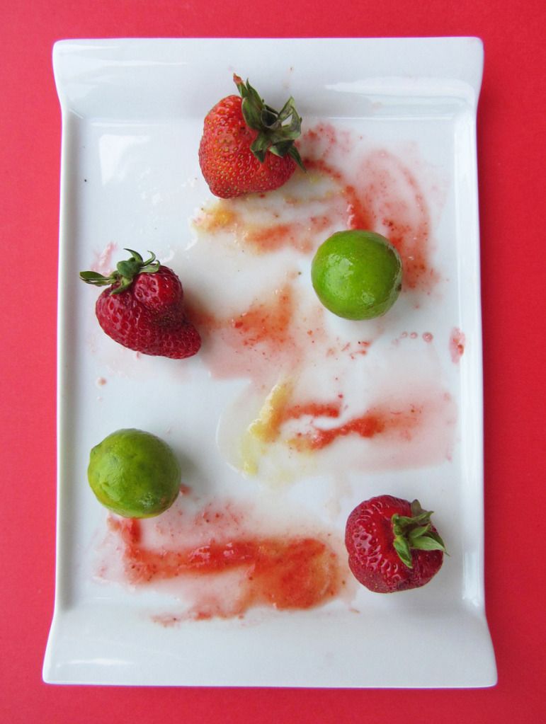 Strawberry Pineapple Lime Popsicles