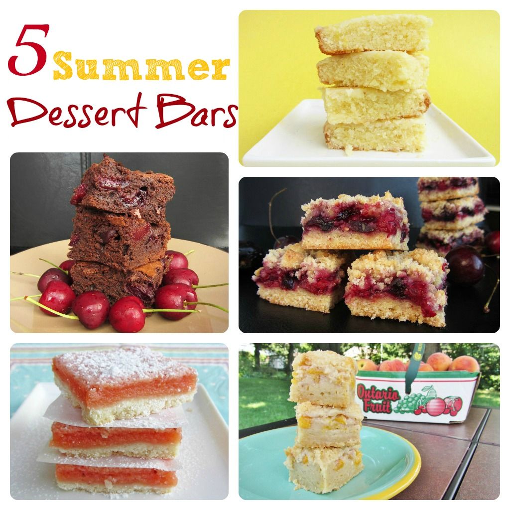 5 summer dessert bars