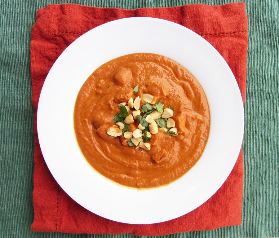 Sweet Potato Peanut Bisque