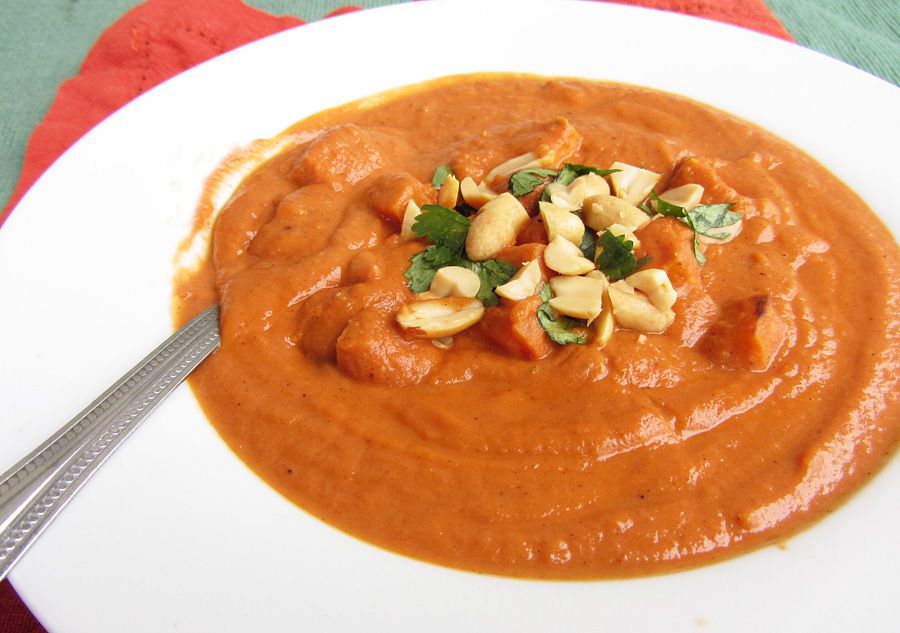 Sweet Potato Peanut Bisque