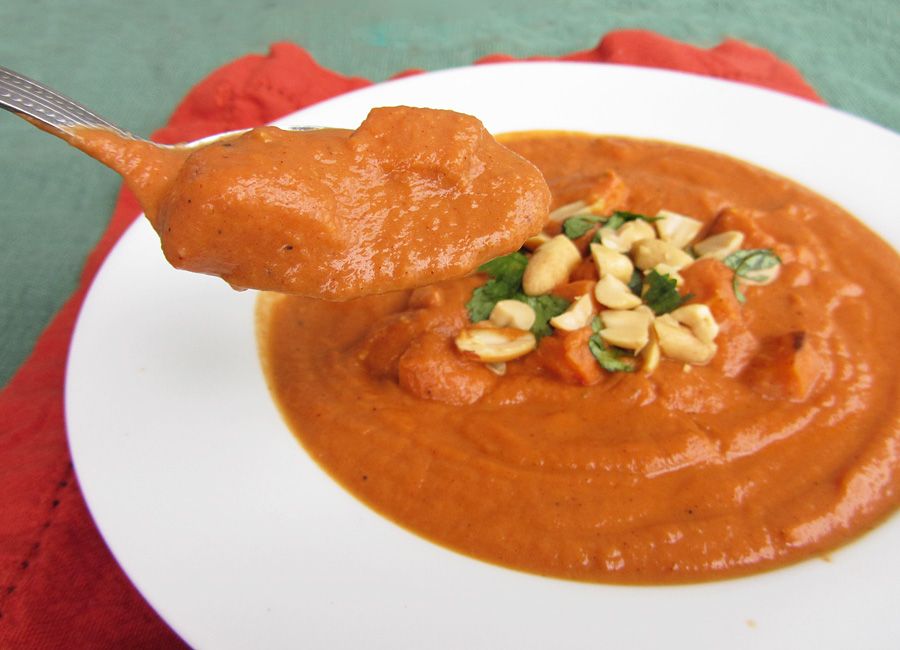 Sweet Potato Peanut Bisque