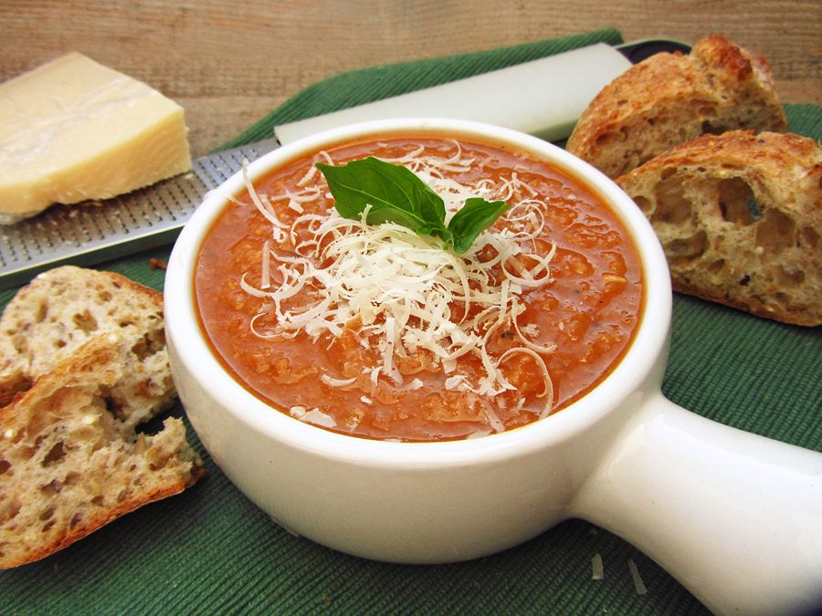 Roasted Tomato & White Bean Soup