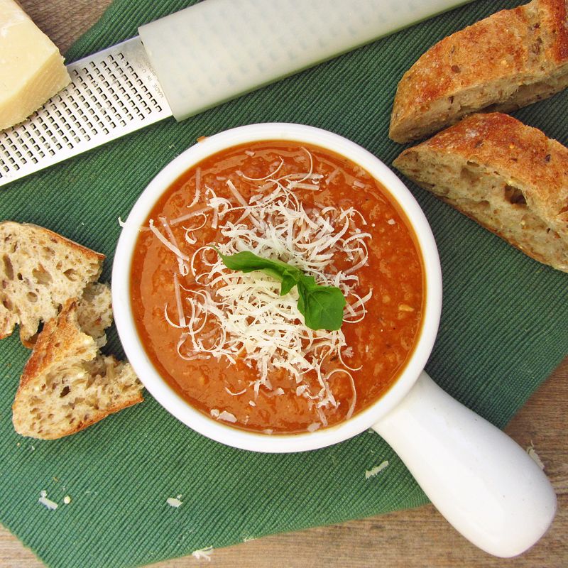 Roasted Tomato & White Bean Soup