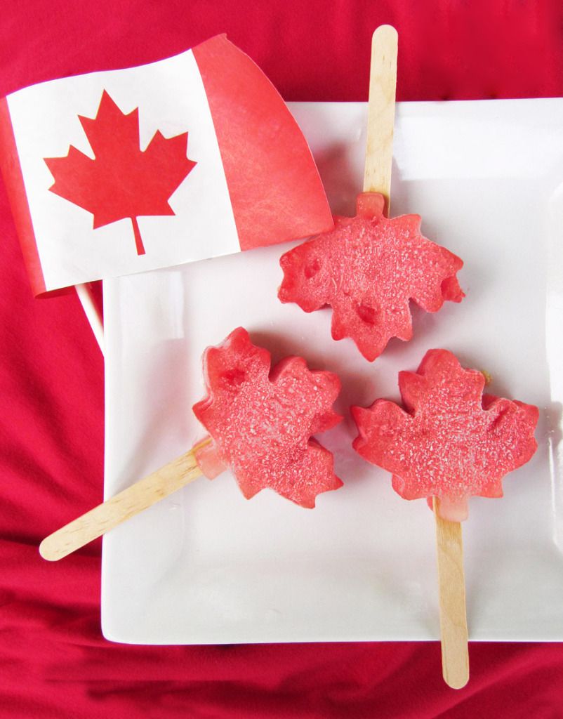 Frozen Watermelon Daiquiri Pops for Canada Day