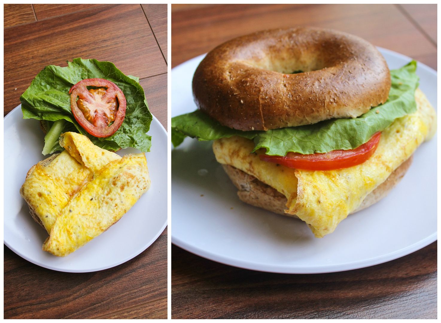 breakfast bagel egg sandwich