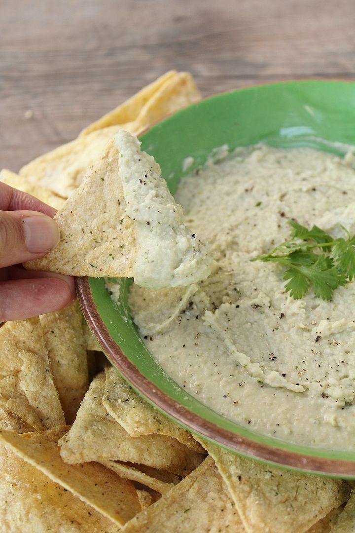 White Bean Dip with Roasted Jalapenos & Goat Cheese