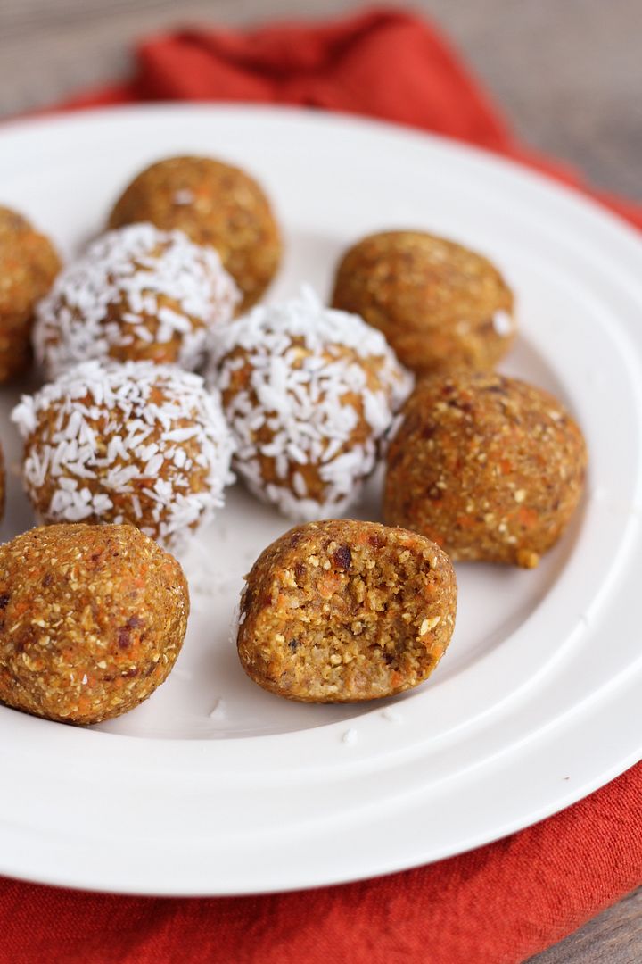 Healthy No-Sugar Carrot Cake Date Balls