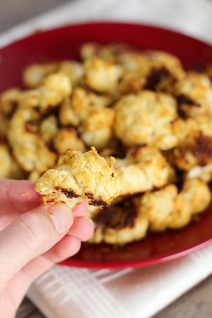 Healthy 'Cheezy' Roasted Cauliflower