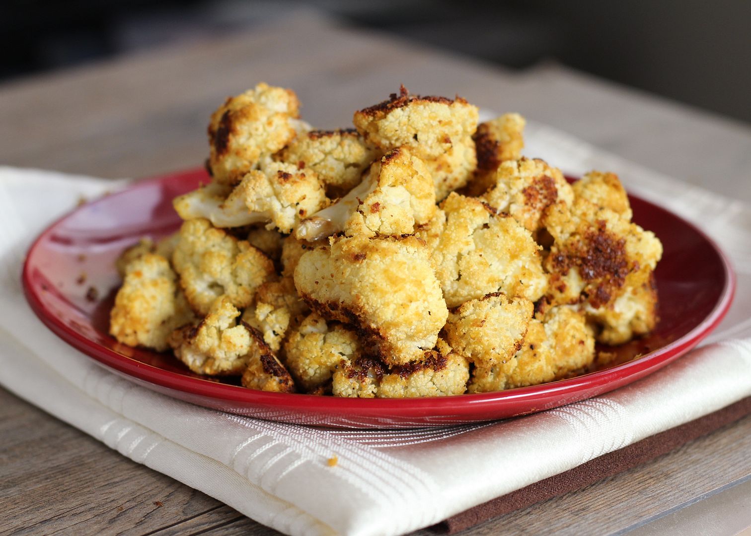 Healthy 'Cheezy' Roasted Cauliflower