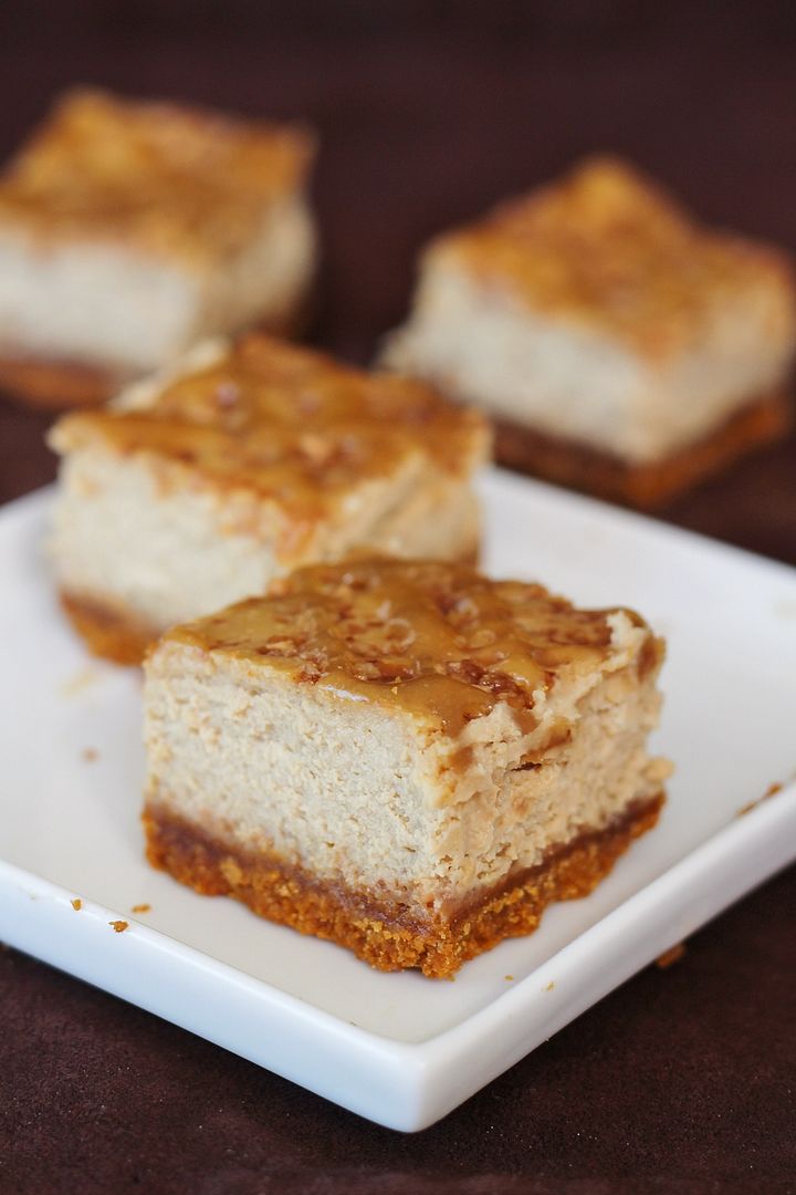 Caramel Latte Cheesecake Squares