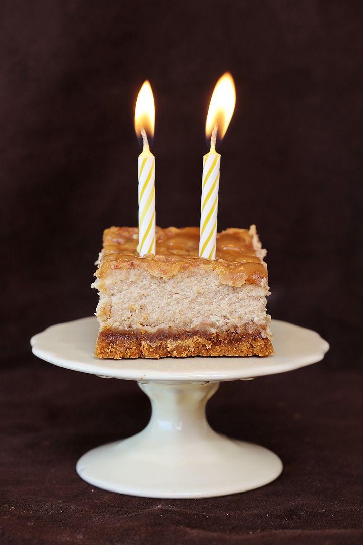 Caramel Latte Cheesecake Squares