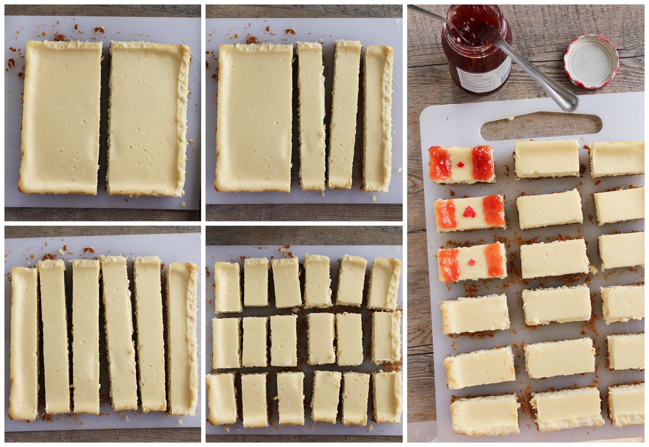 Canada Day Cheesecake Bars