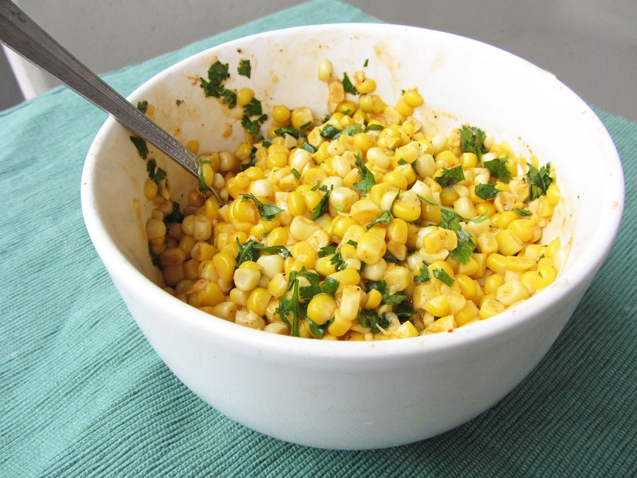 spicy coconut corn