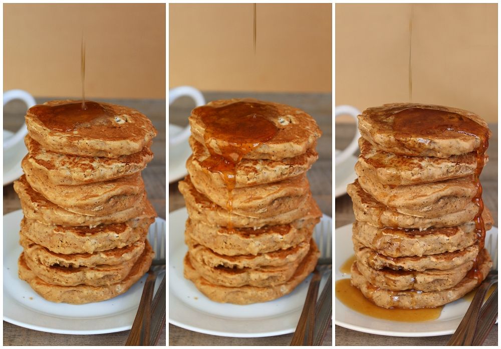 Earl Grey Vanilla Tea Pancakes with Honey Tea Syrup (aka London Fog Pancakes)