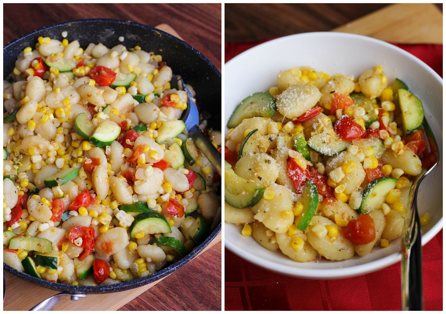 easy summer vegetable gnocchi