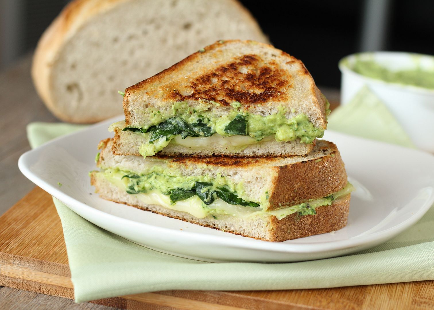 Avocado Green Goddess Grilled Cheese