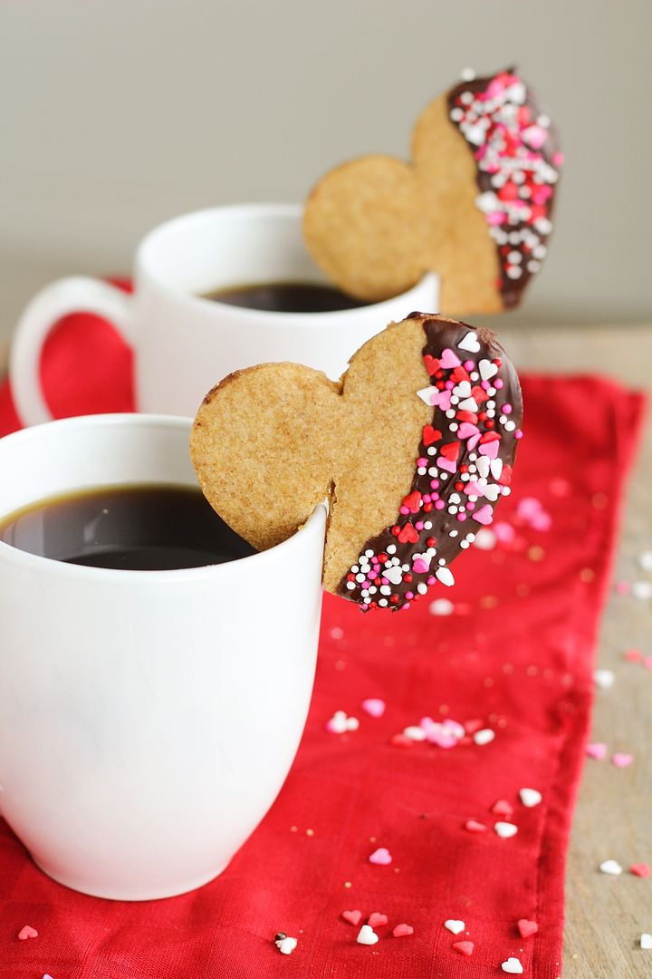 Valentine's Mug Hugger Espresso & Chocolate Shortbread Cookies