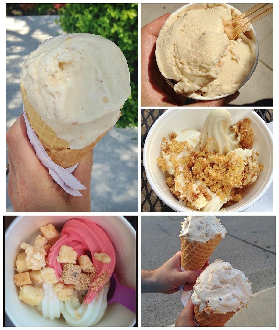 ice cream and frozen yogurt