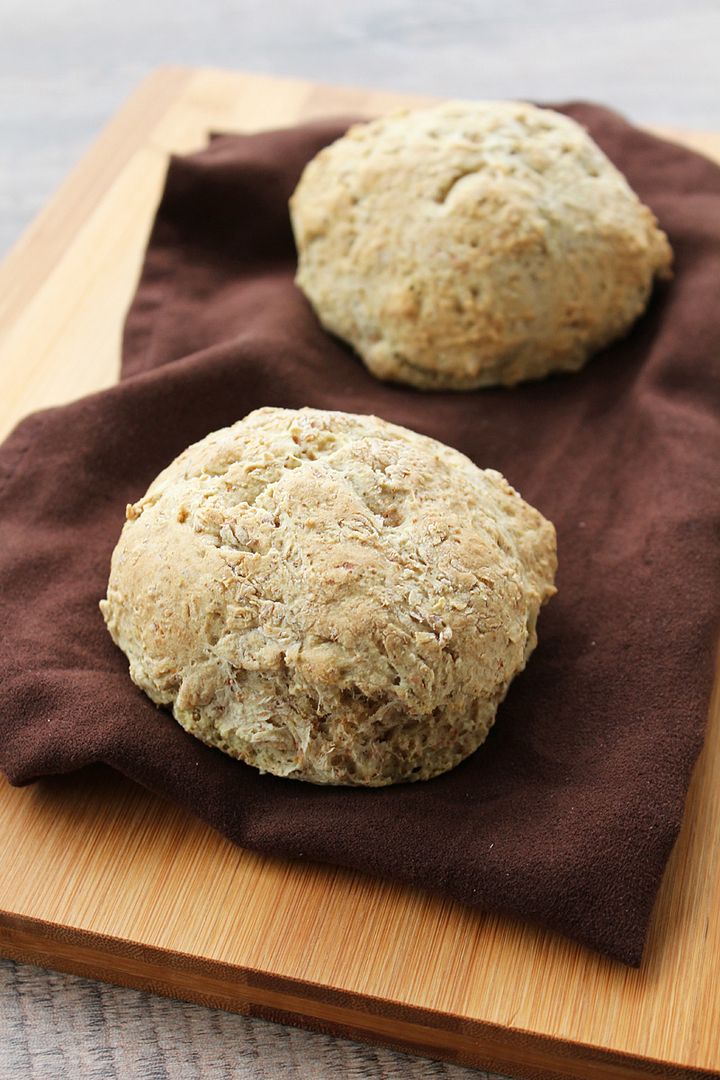 Mini Irish Soda Breads for Two (vegan and half whole-wheat)