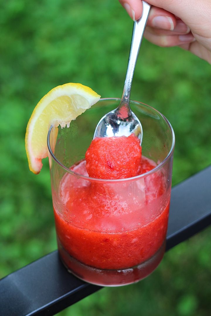 Frozen Spiked Strawberry Lemonade