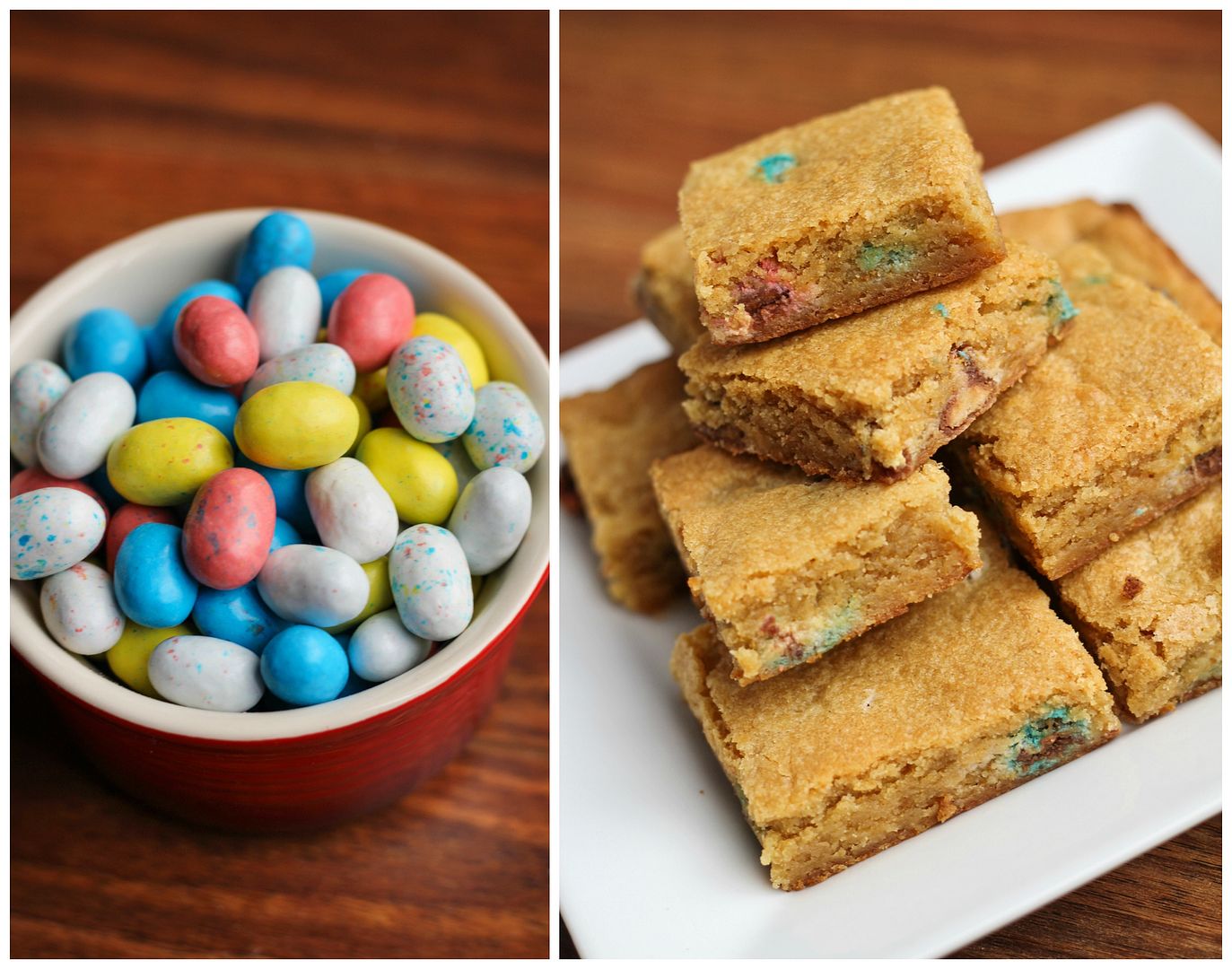 easter malted milk blondies