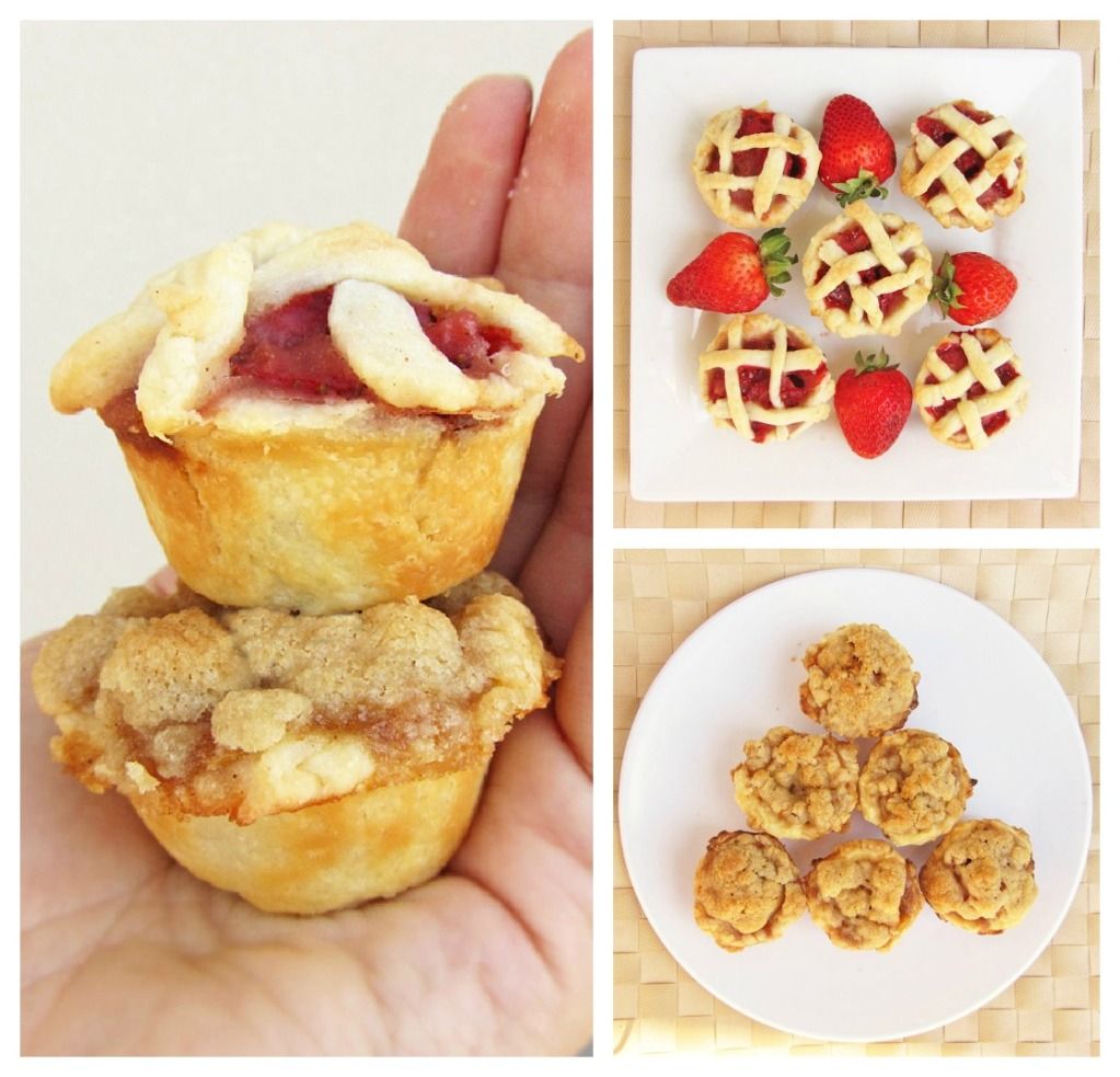 Mini Strawberry and Peach Pies