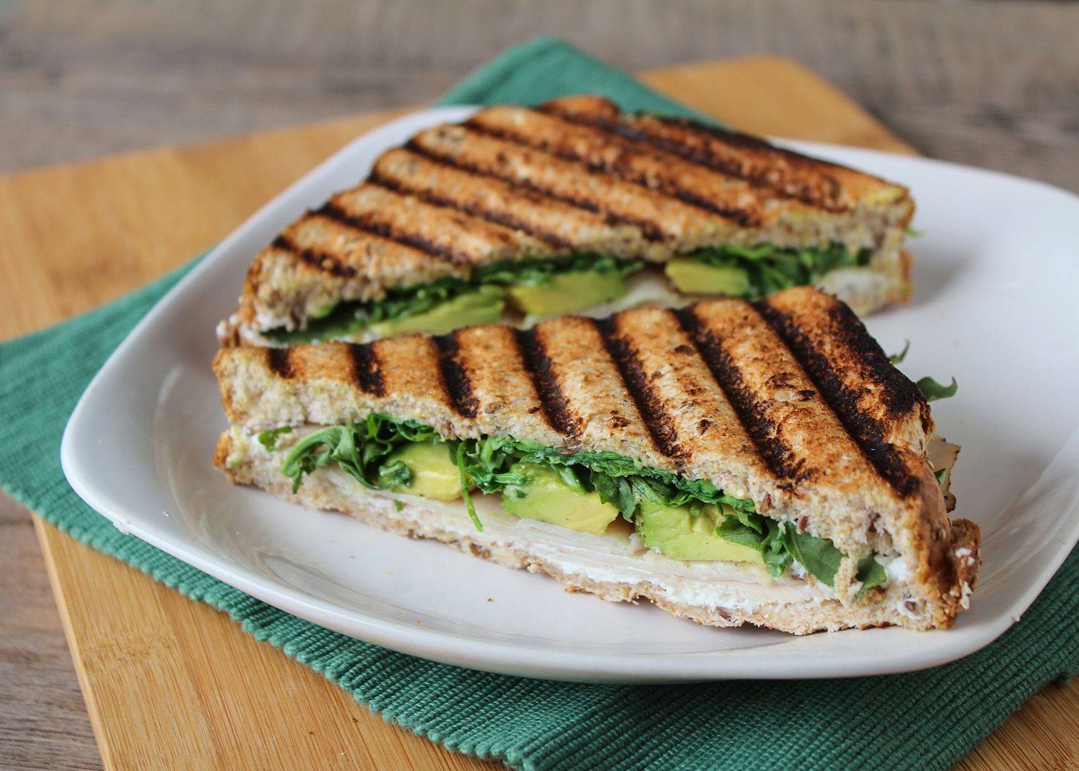 Turkey, Avocado, & Goat Cheese Panini