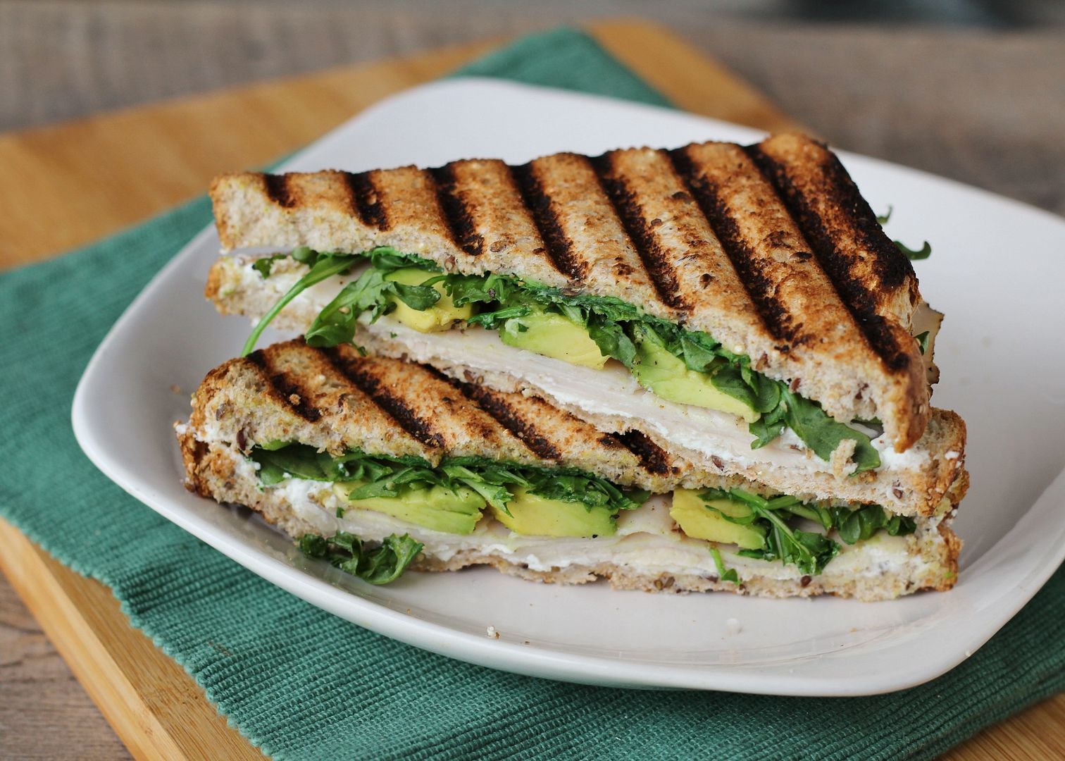 Turkey, Avocado, & Goat Cheese Panini