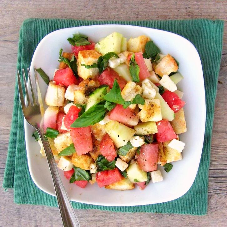 Watermelon Feta Panzanella