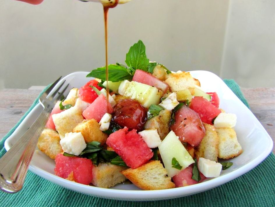 Watermelon Feta Panzanella