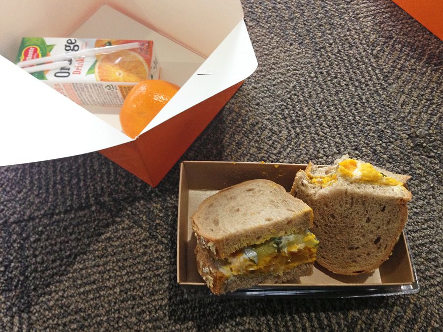 pumpkin sandwich lunch