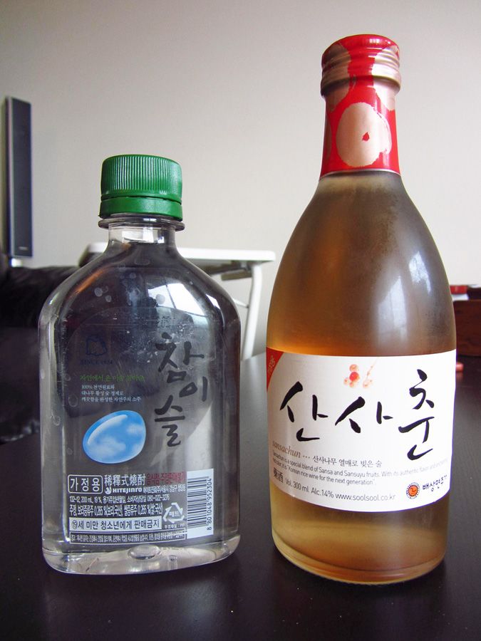 soju and rice wine